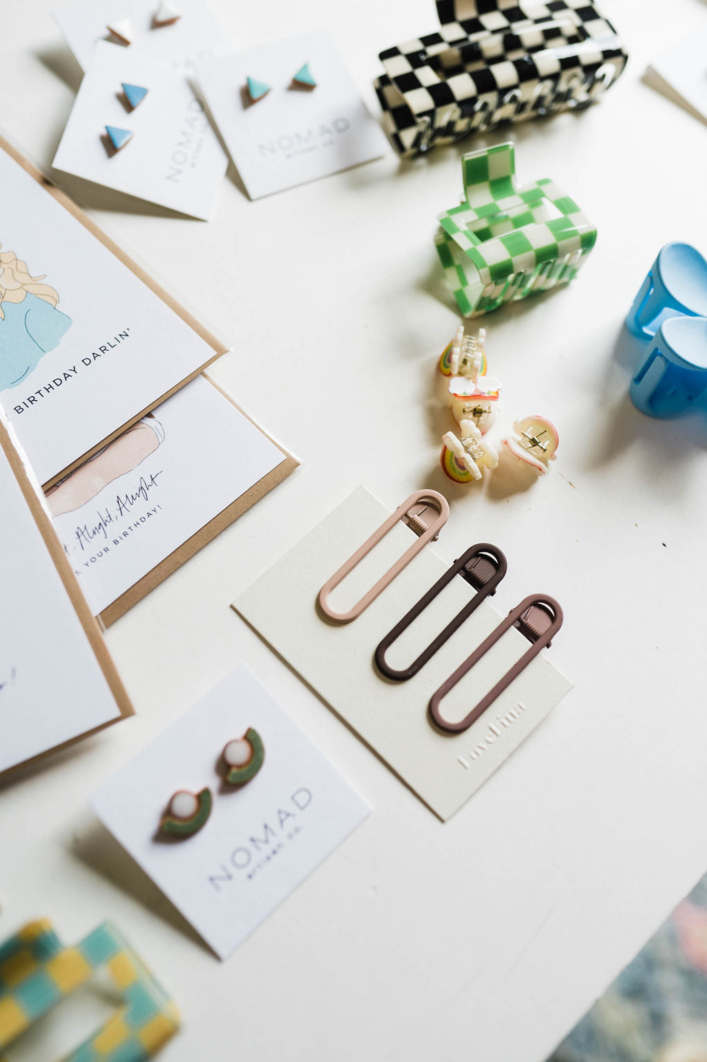neutral flat clips | set of 3