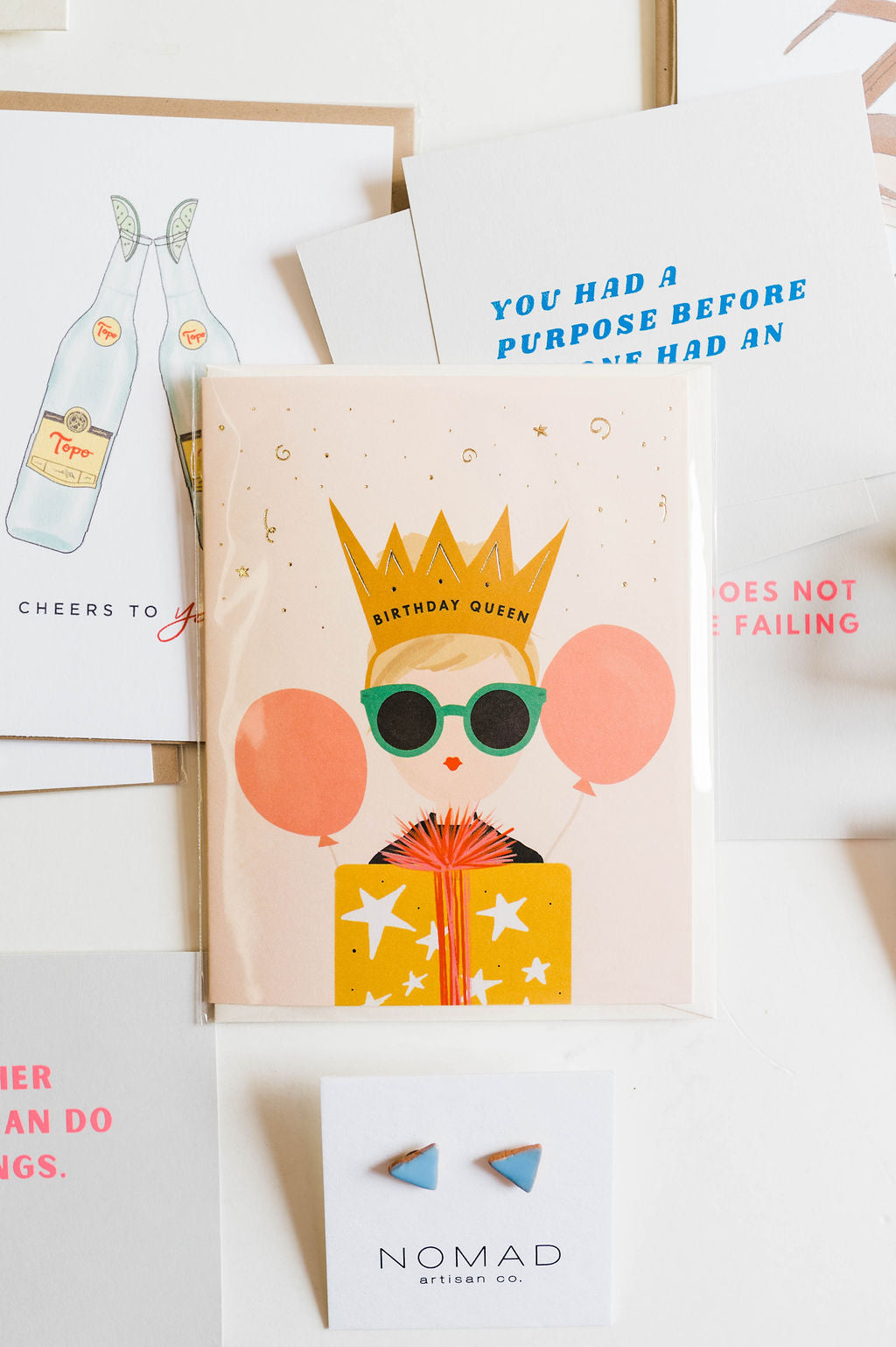 birthday queen | notecard