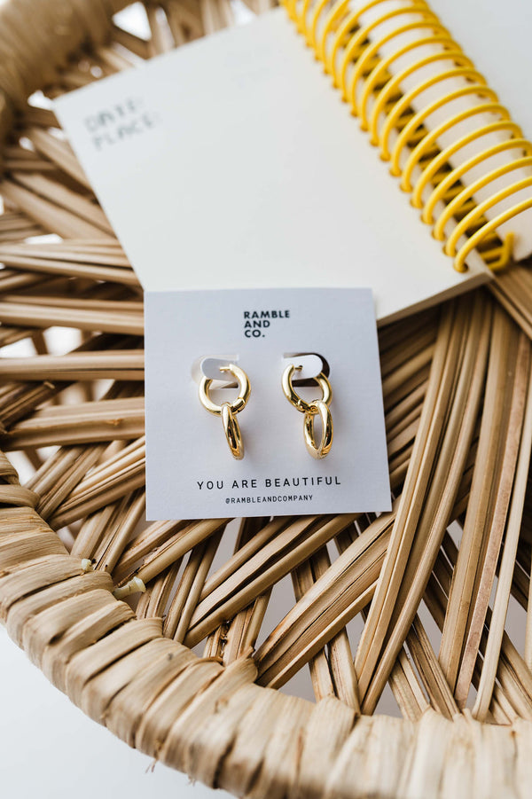 circle link | 14k gold filled earrings