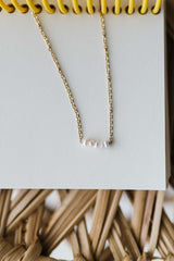 petite pearl choker | 18k gold necklace