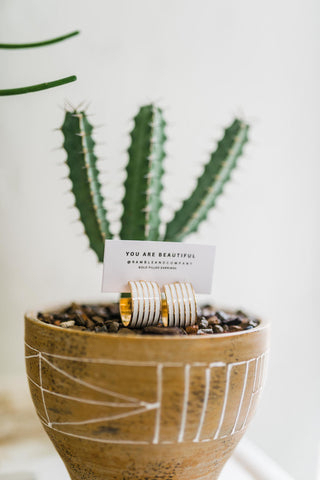 striped cuff | earrings