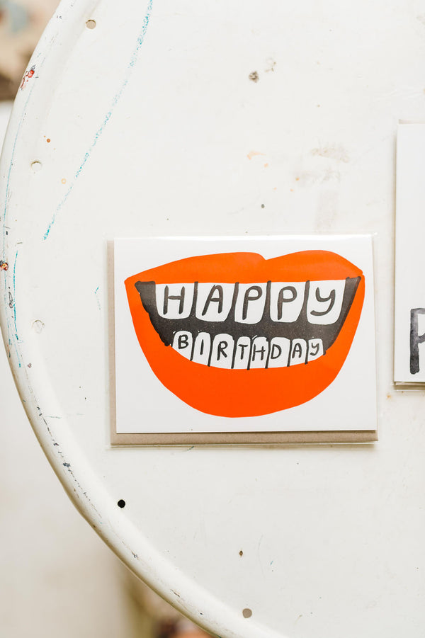 birthday lips | card