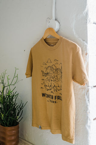 wichita falls horses | faded mustard relaxed tee