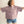oversized boyfriend tee| lilac + brown