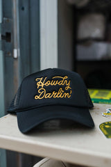 howdy darlin' trucker hat | black