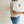 boxy stripe crop tee | ivory + blue