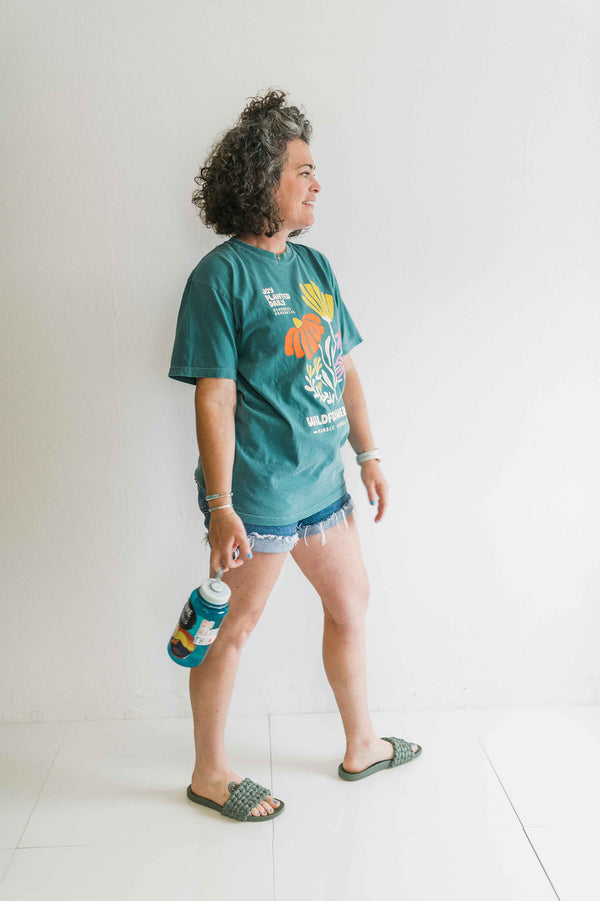 joy wildflower | emerald comfort colors unisex tee