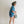 boxy stripe crop tee | blue + green