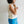 mid-rise soft knit pants | blue