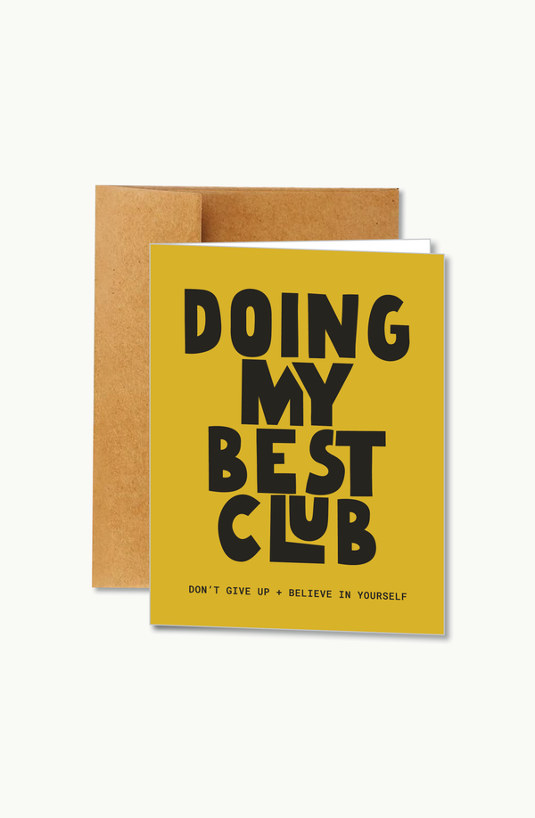doing my best club yellow | card