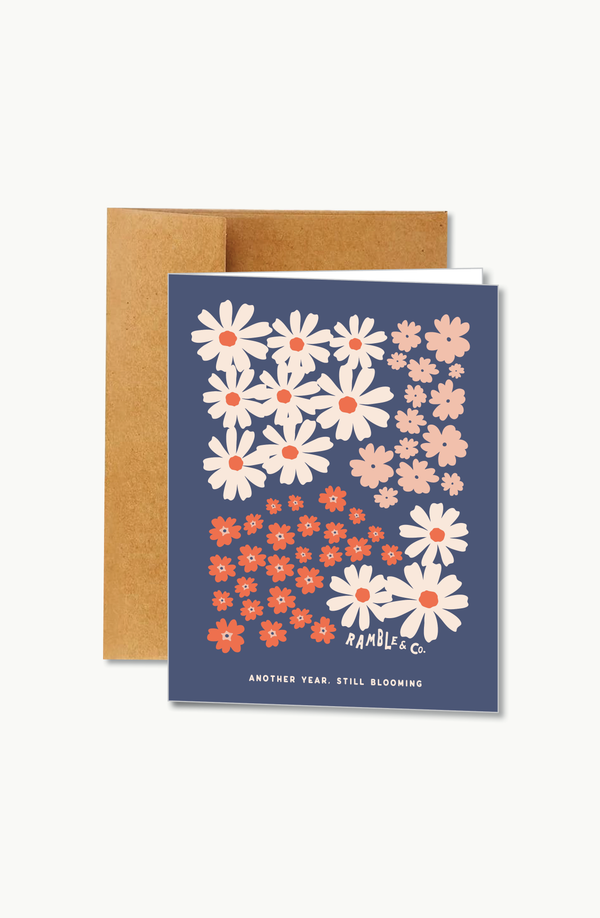 still blooming | card