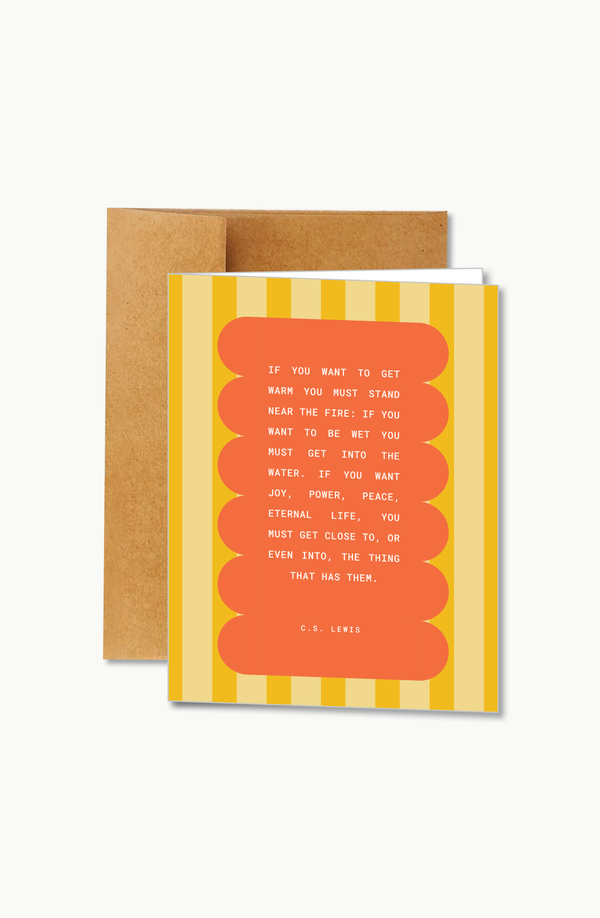 c.s. lewis stripe | card