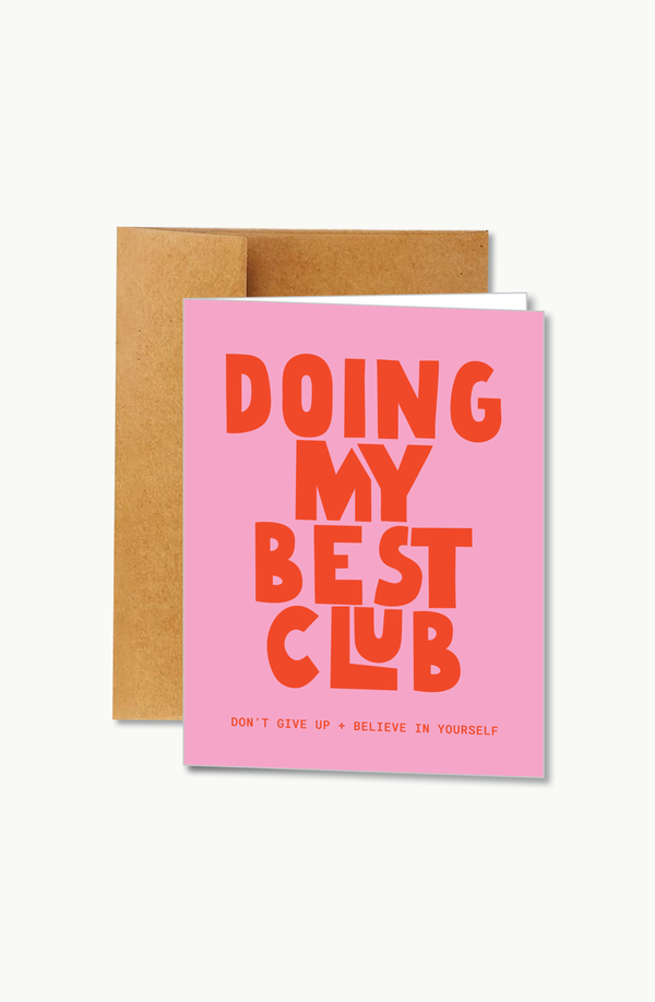 doing my best club pink | card