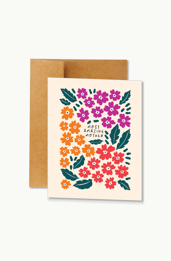 most amazing mother | card
