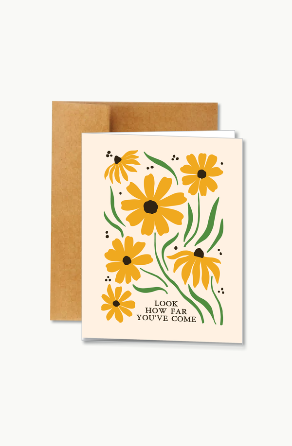 look how far you've come | card