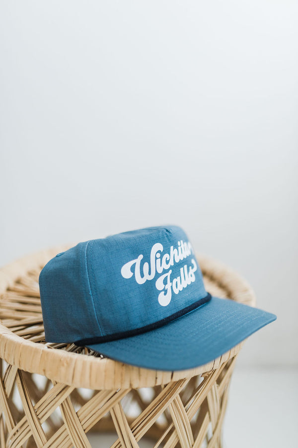 wichita falls groovy hat | slate blue