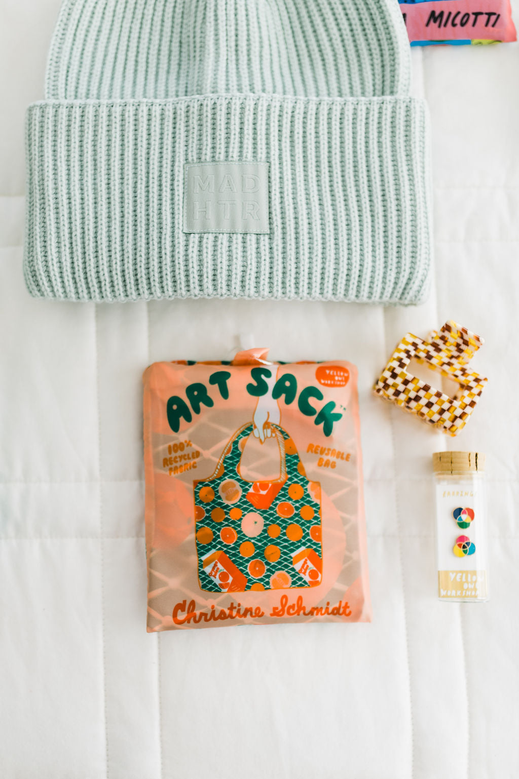 eco-friendly reusable tote | oranges