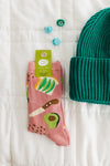 women's cotton crew socks | avocado toast