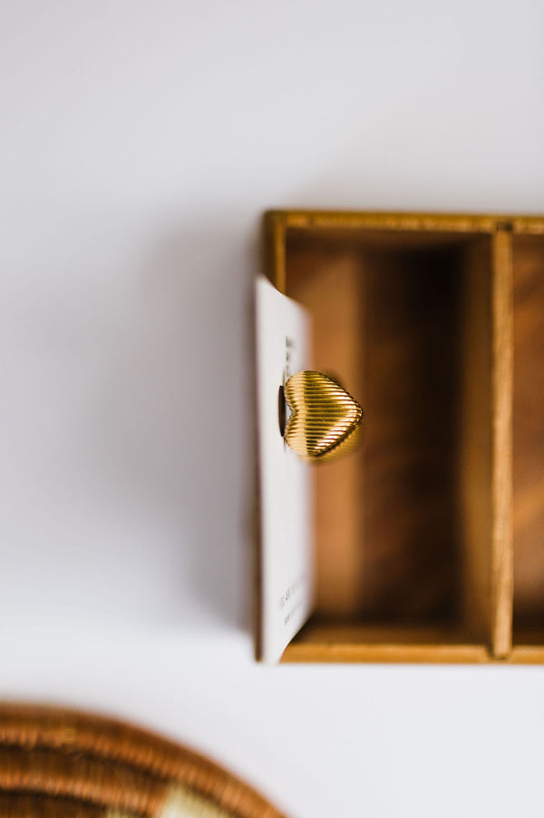 heart earring | 18k gold