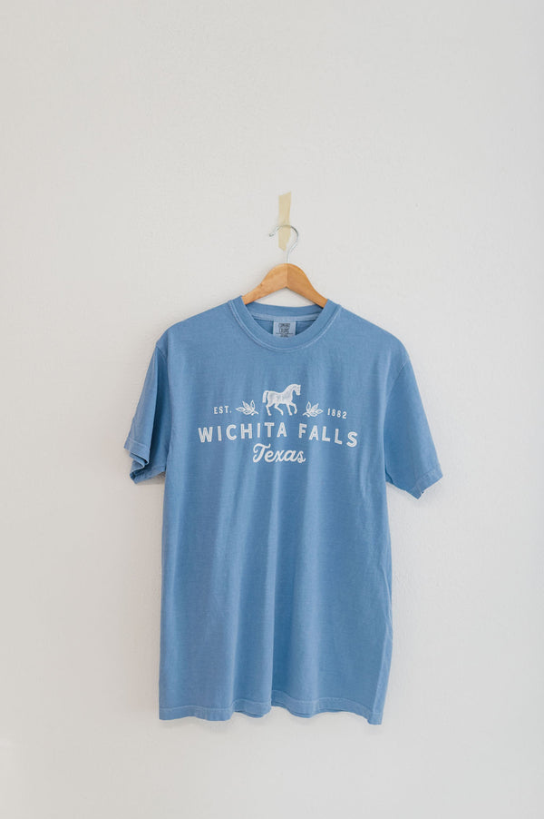 wichita falls tee | comfort colors denim