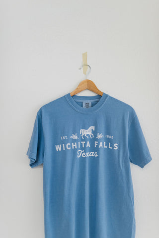 wichita falls tee | comfort colors denim