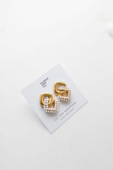 pearl chain earring | 18k gold