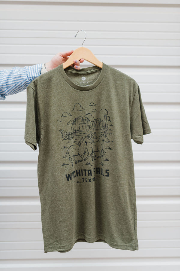 wichita falls horse | military green