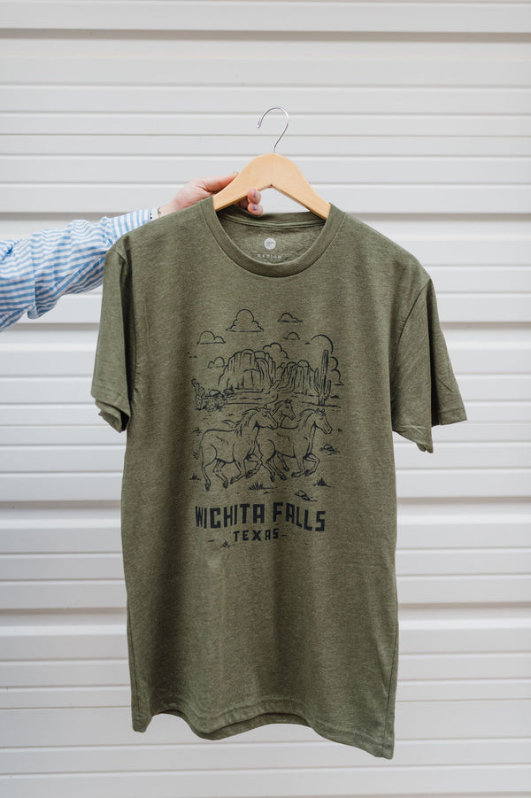 wichita falls horse | military green
