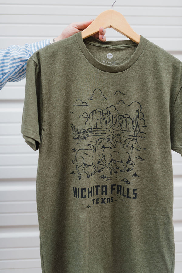 wichita falls horse | military green