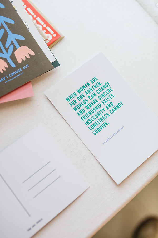 when women cream | 4 x 6 post card