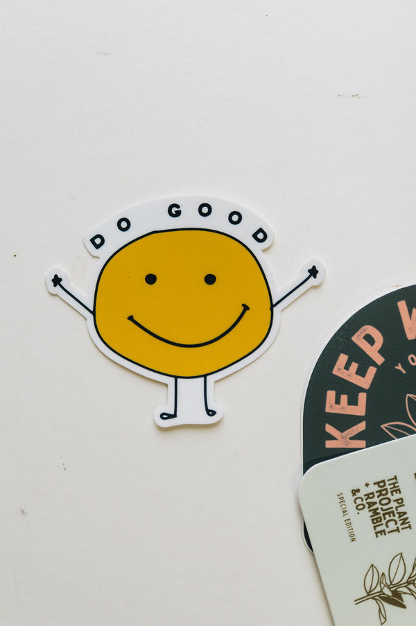 do good smiley | sticker