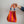 stripe bucket tote | pink + orange