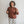 oversized polka dot scuba pullover | brown + white
