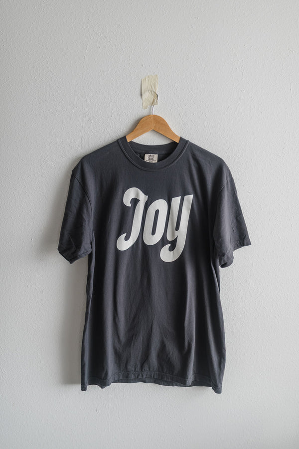 joy | graphite comfort colors tee