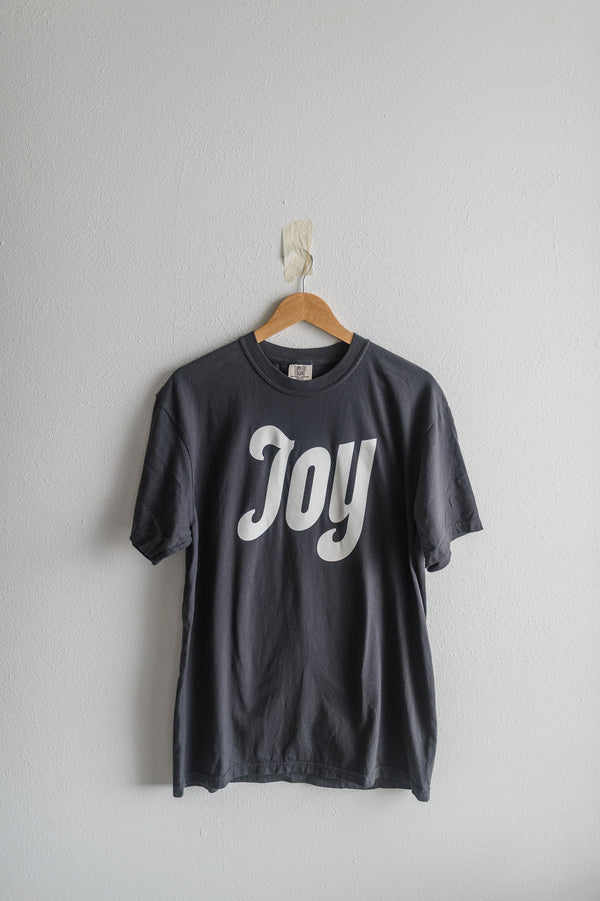 joy | graphite comfort colors tee