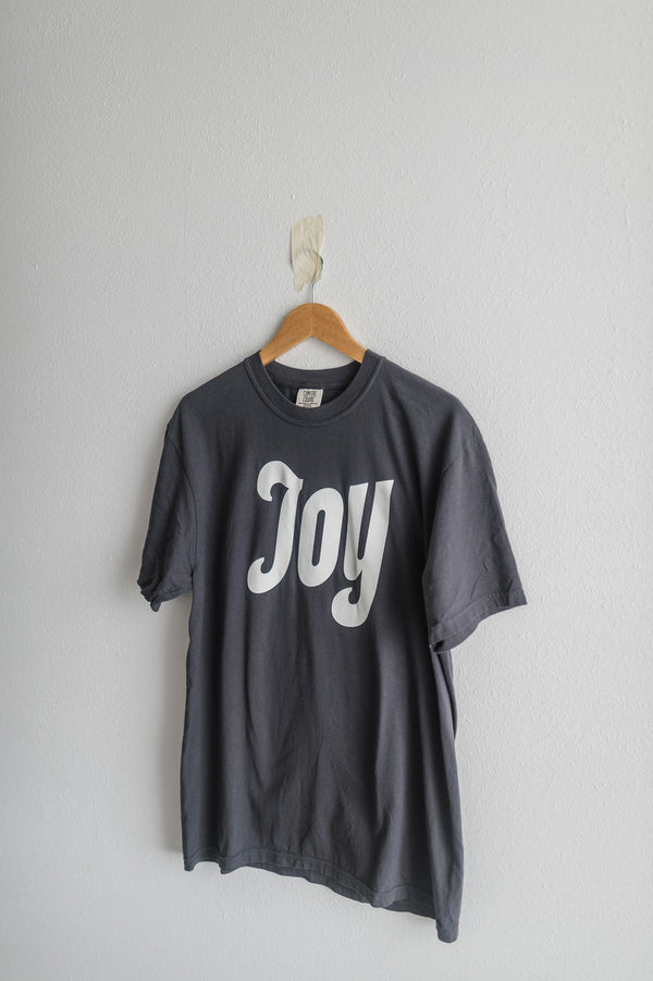 joy | graphite comfort colors tee