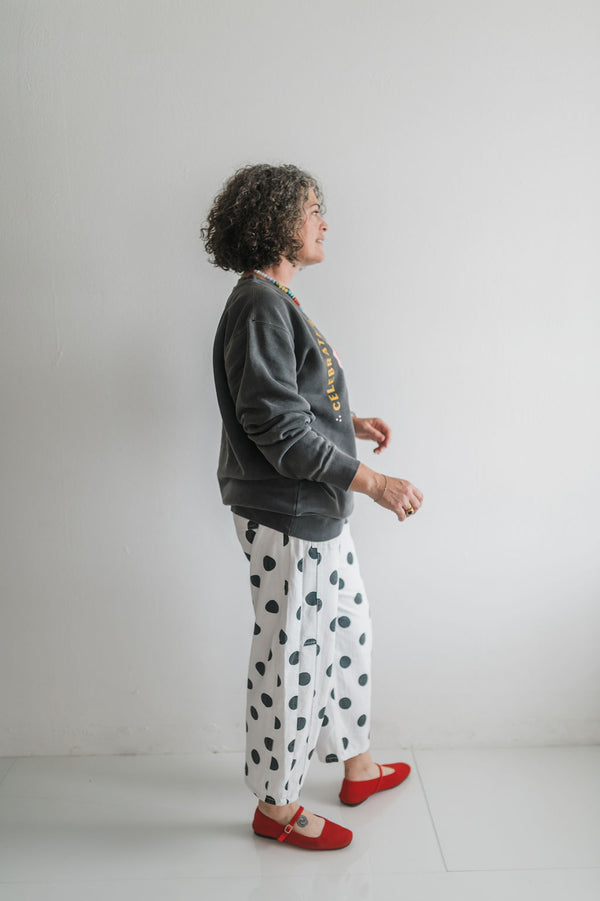 celebrate the little things | pigment black crewneck sweatshirt