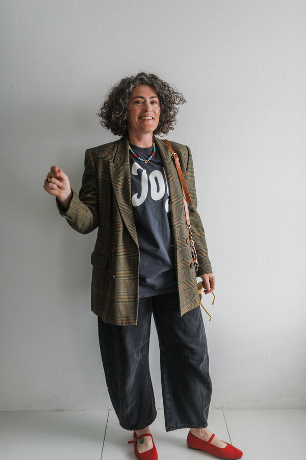 joy | graphite comfort colors tee