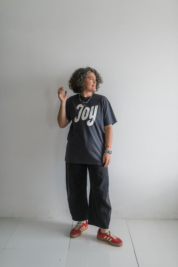 joy | graphite comfort colors tee