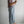 striped cotton drawstring pants | light blue