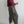 striped cotton drawstring pants | dark grey