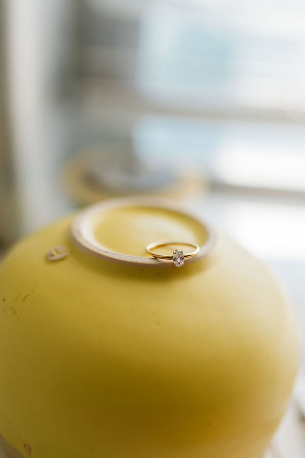 boris cz thin 18k gold | ring