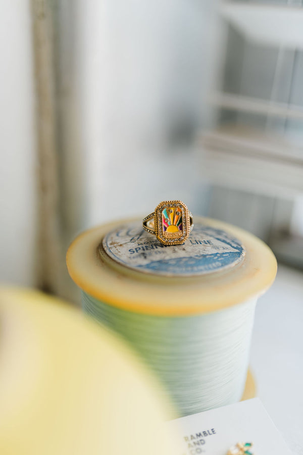 sunshine statement 18k gold | ring