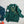 collared pullover | green + gold