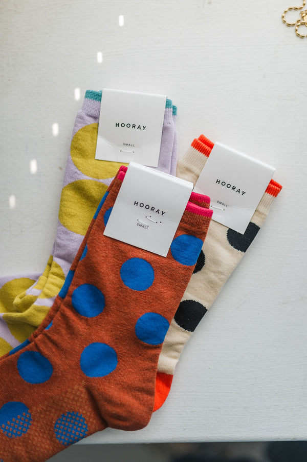 dot crew socks | cream