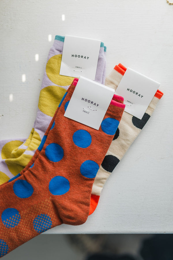 dot crew socks | rust