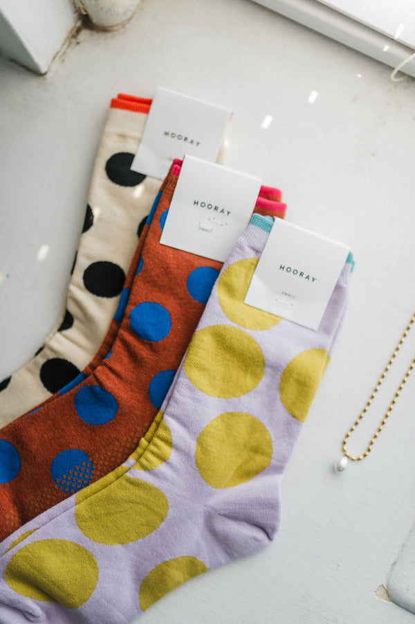 dot crew socks | wisteria