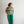 stripe smocked waist cropped pants | green
