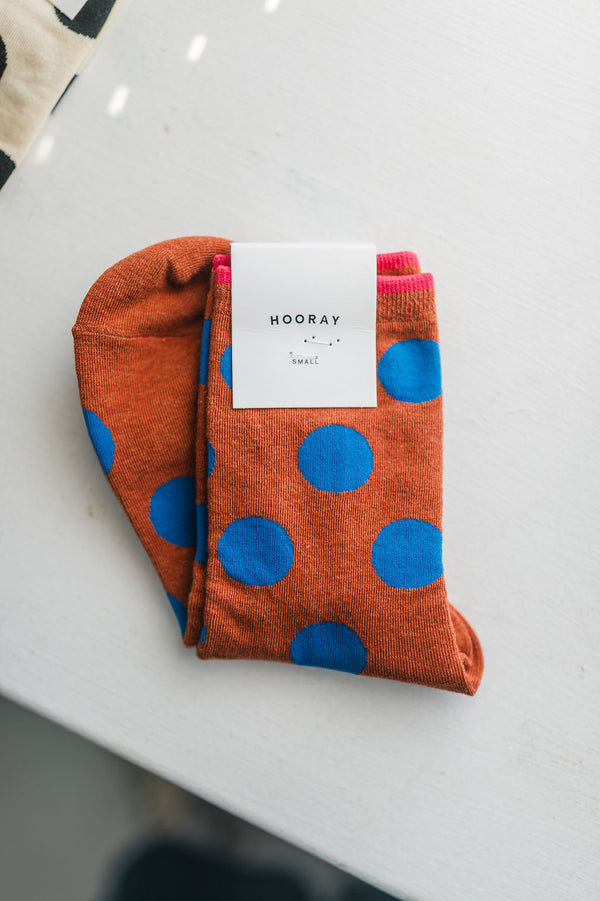 dot crew socks | rust