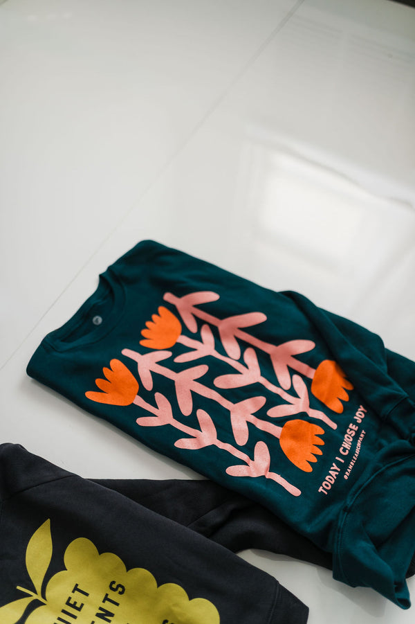 today i choose joy | atlantic crewneck sweatshirt